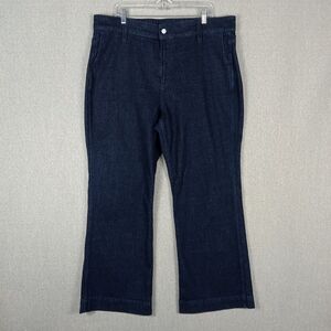 J. Crew Wide Leg Trouser Jeans Womens 34 Classic Rinse High Rise 90's Inspired